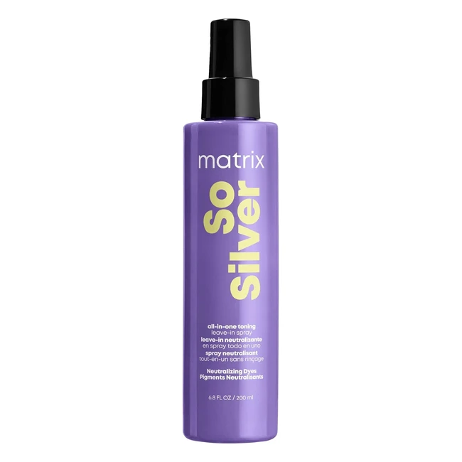 Spray tonificante Matrix per capelli biondi e grigi - Neutralizza i riflessi gialli - So Silver Toning Spray 200ml