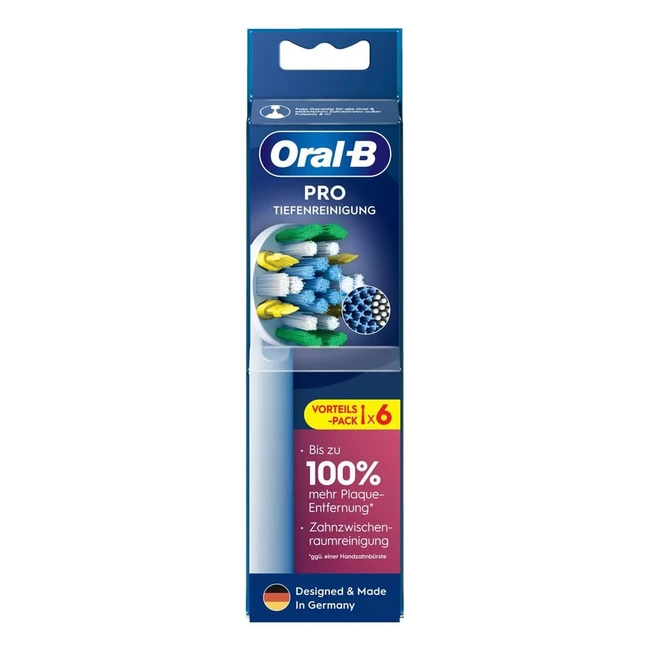 OralB Pro Cabezales de Limpieza Profunda 6 Unidades - Elimina hasta un 100% más de placa bacteriana