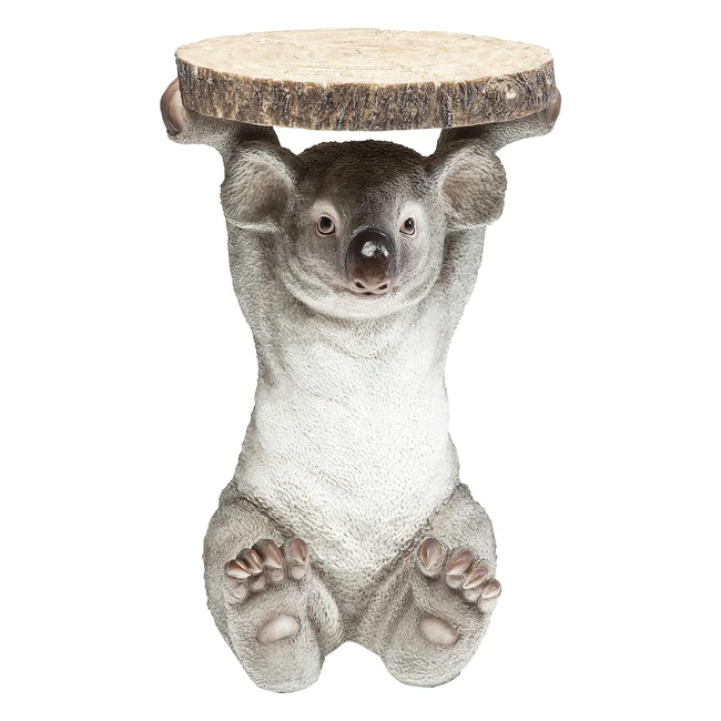 Mesa auxiliar Kare Design Koala 33cm - Madera gris - Sala de estar y comedor