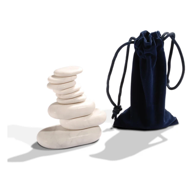 Set di 9 pietre di marmo standard per massaggi - Master Massage