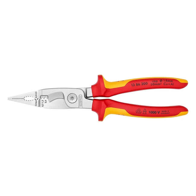 Pinza Knipex per elettroinstallazioni isolata VDE 200mm - 6 funzioni