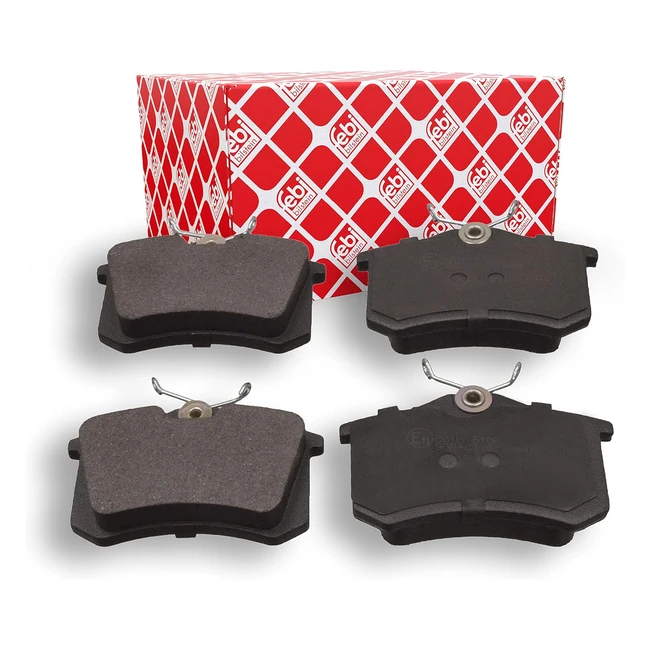 Jeu de plaquettes de frein febi bilstein 16488 - Made in Germany - Longueur 87mm - Largeur 529mm