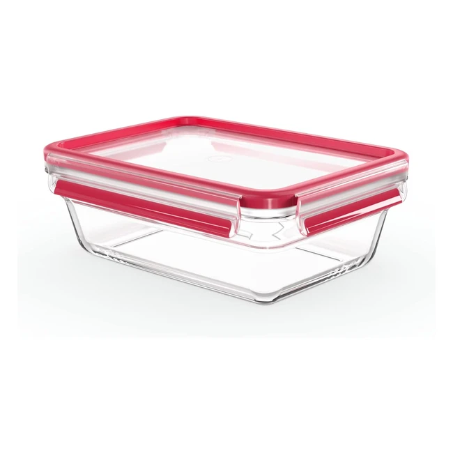 Recipiente Hermético de Cristal Rectangular EMSA Clipclose 13L