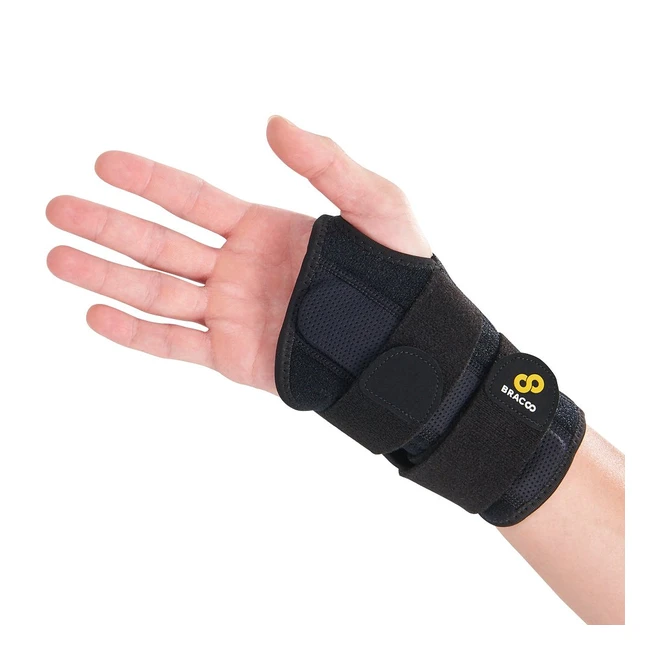 Bracoo WB30 Wrist Brace - Easy-to-Wear Ergonomic Splint with Padded Support - Fits Both Hands