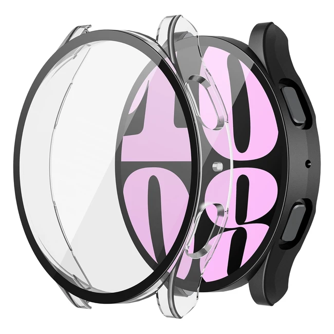 Cover protettive Misxi per Samsung Galaxy Watch 6 40mm - NeroTrasparente