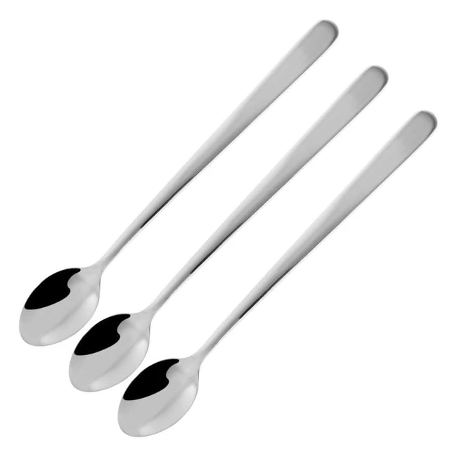 Lot de 3 Cuillres Caf et Glace Fackelmann 41421 - Acier Inoxydable 20 cm