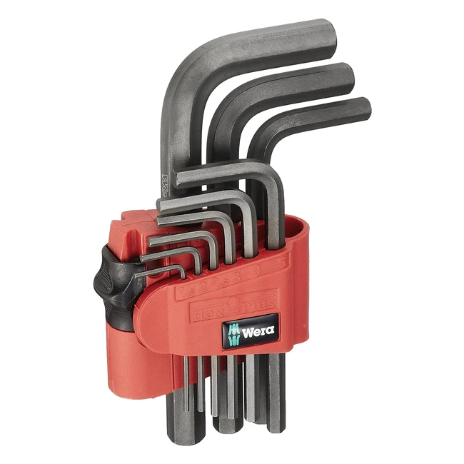 Wera 9509 Hexplus 7 - Set di chiavi esagonali professionali