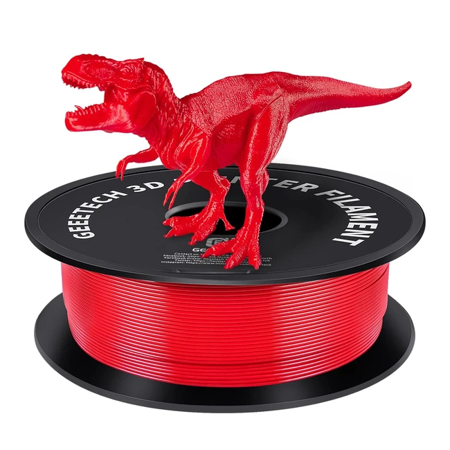 Geeetech PLA Filament 175mm, 1kg, 1 Spule, Rot - Referenznummer: XYZ - Hochwertiges 3D-Drucker Filament