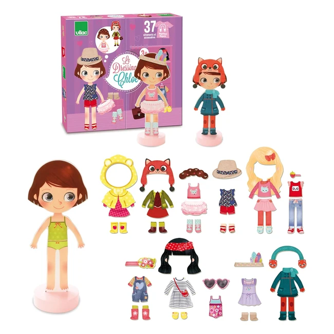 Vilac Le Dressing de Chloe 2800 - Ropa de muñeca con accesorios