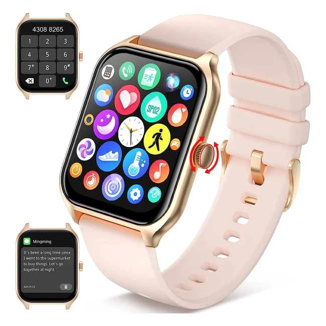 Reloj Inteligente Mujer Hombre 196 Smartwatch - WhatsApp, Llamadas, Pulsera de Actividad