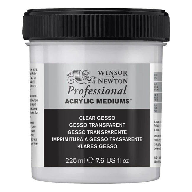 Gesso Acrilico Base Clear 237ml - Winsor & Newton - Alta Qualità