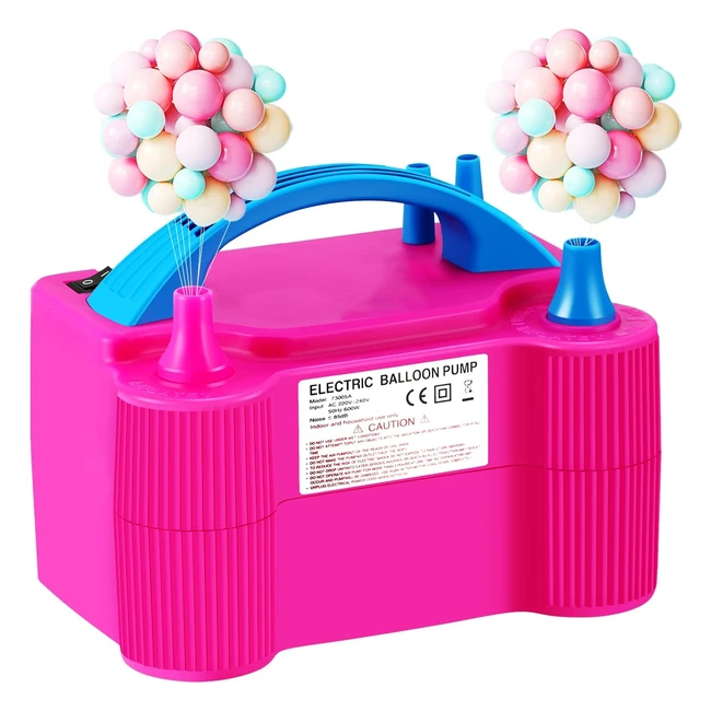 Electric Balloon Pump - Portable Dual Nozzle Inflator - High Power - AC220-240V 