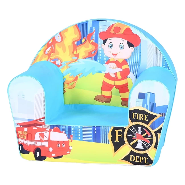 Fauteuil enfant multicolore Knorrtoys 68332 - Rembourrage en mousse souple - Housse amovible et lavable - Charge maximale 30 kg