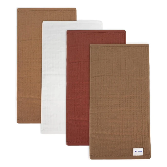 Muselinas bebé gasas para bebés 4 piezas 100% algodón 6 capas