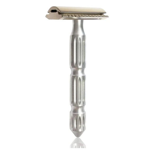 Rasoir de sécurité TGS Argentobronzo - Manche 95mm - Poids 60g - Écartement de lame 0.70mm