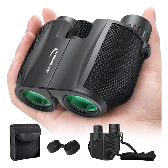 Aurosports 10x25 Kompakt Fernglas - Ideal fr Outdoor Sportspiele Vogelbeobach