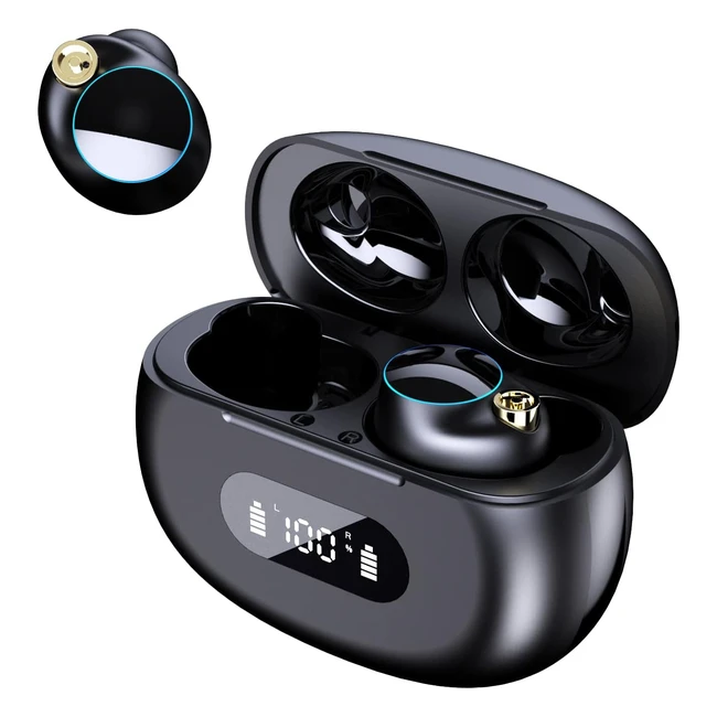 HSILITY Wireless Earbuds Bluetooth 52 EDR Latency LED Power Indicator 3D Stereo Sounds