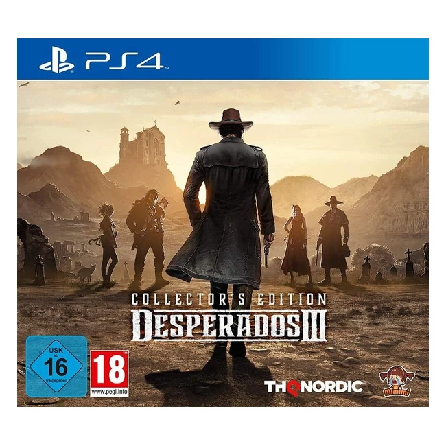 Desperados III Collector's Edition - PlayStation 4 | Unique Characters, Freedom of Choice, Classic Wild West Scenarios