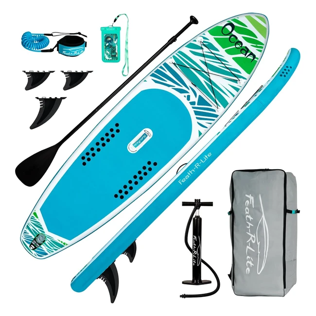 funwater aufblasbares SUP Surfbrett, leicht & stabil, inkl. Zubehör