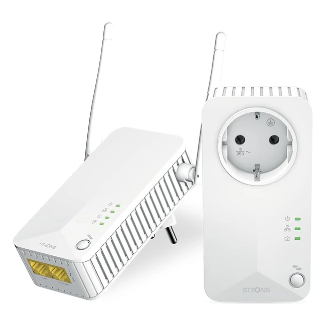 Kit Adattatore Powerline WiFi 600 - Potente Velocit 600 Mbps Copertura 300m