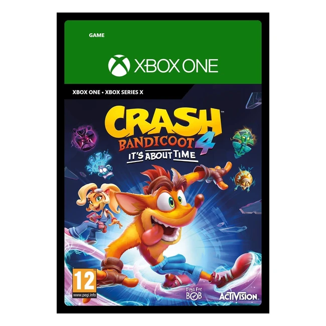 Crash Bandicoot 4 It's About Time Standard Xbox Download Code - New Adventure!
