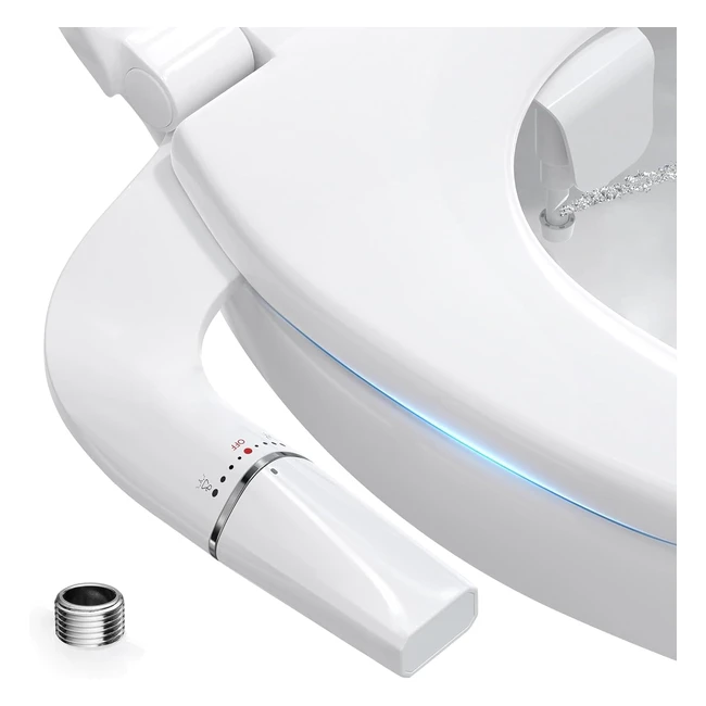 Byrison Bidet Toilette WC d'eau froide - Acier inoxydable - Pulvérisateur bidet toilette japonaise - Pression d'eau réglable - Double buse