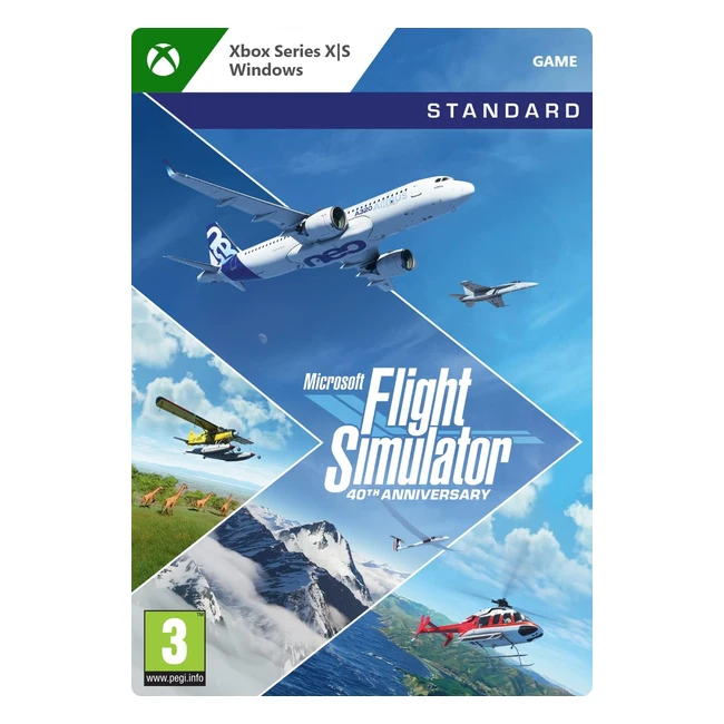 Microsoft Flight Simulator 40th Anniversary - Standard Edition Xbox - Windows 10 - Download Code