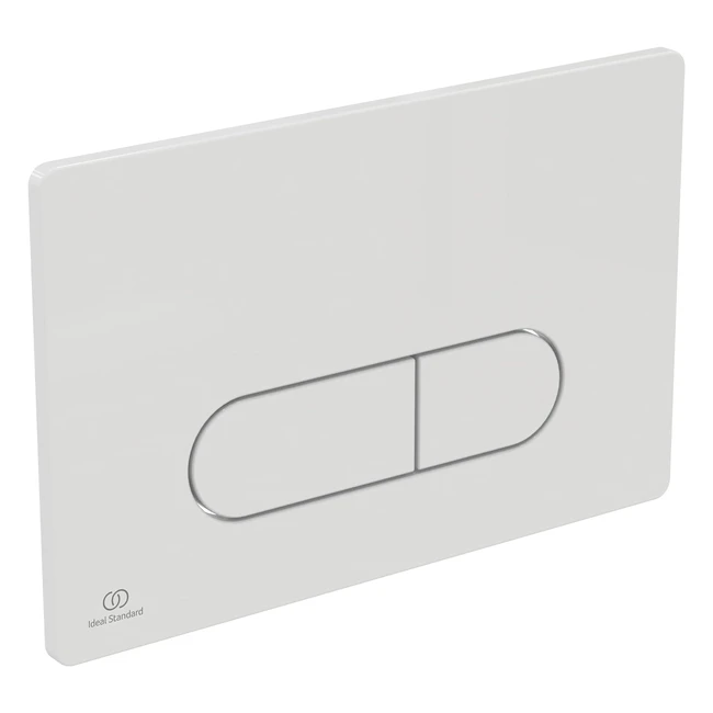 Ideal Standard Oleas P1 Pneumatic Toilet Flush Plate R0116AC - White | Water Saving Dual Flush