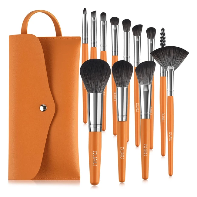 Set de Brochas de Maquillaje Profesional - 12pcs - Duaiu