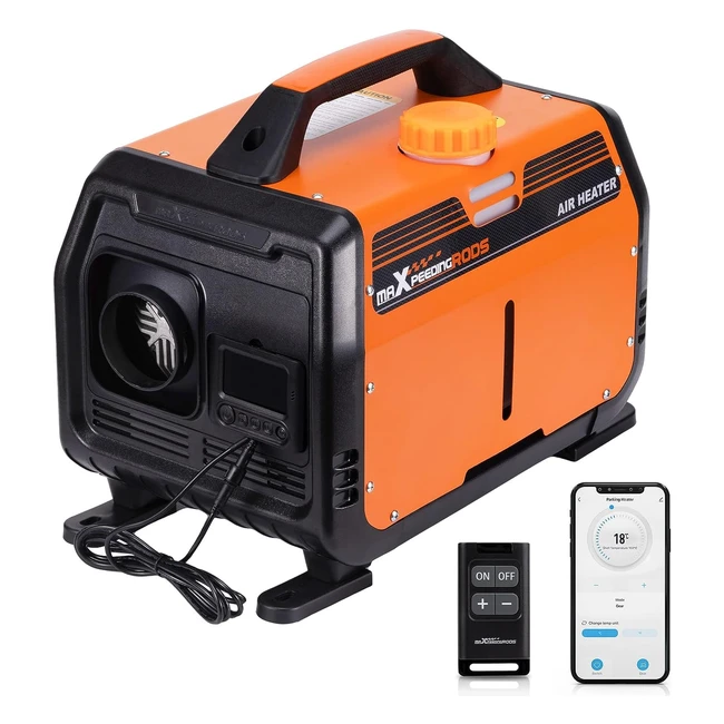 Maxpeedingrods 12V 5KW Diesel Heater - Super Quiet Running - Bluetooth App Remote Control