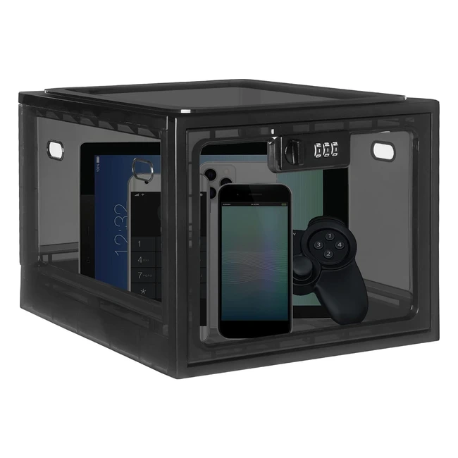 Medicine Lock Box - Large Capacity, Food Safe, Lockable Container for Refrigerator - Home, School, and Office Safety