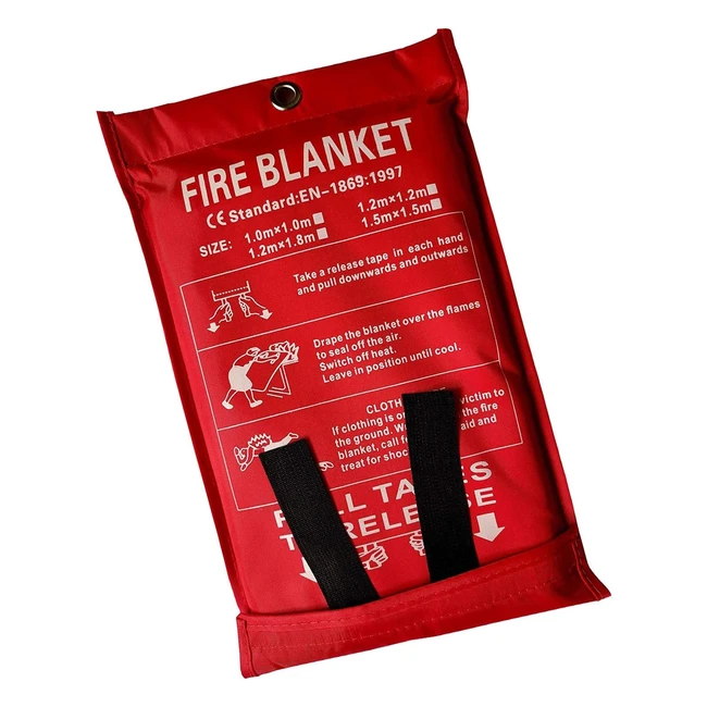 Coperta Antincendio Lonnsaffe - Fibra di Vetro - Ideale per Cucina Camino Auto