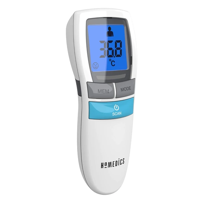 Termometro Febbre Infrarossi No Touch - Misuratore di Temperatura Frontale - Misurazione Istantanea - Display LCD - Allarme Febbre