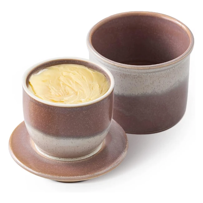 Reactive Glaze Butter Crock - Fresh Spreadable Butter Anytime - Home Decor
