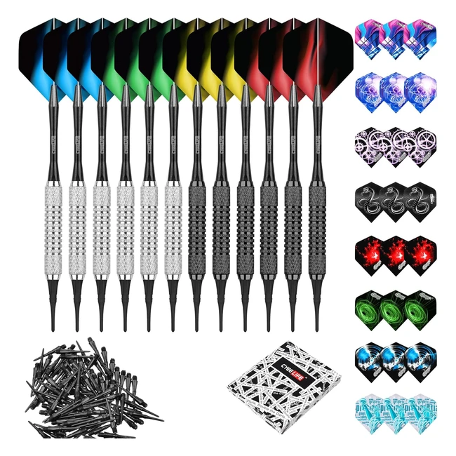 Cyeelife Flechettes Pointe Plastique 16g36 - Empennages12 - Porteempennages50 - 