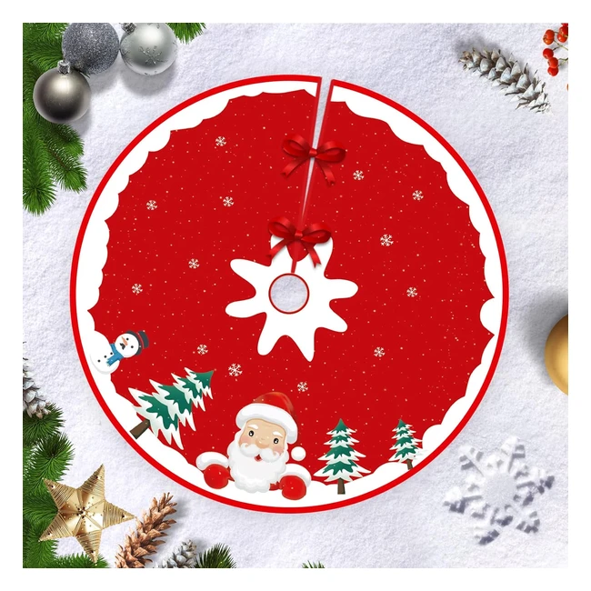 Gonna albero di Natale Hianjoo - Copertura base Ornamento Natalizio - Babbo Nat