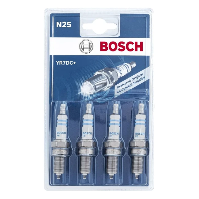 Candele Bosch YR7DC-N25 - Set di 4 - Facili da Sostituire