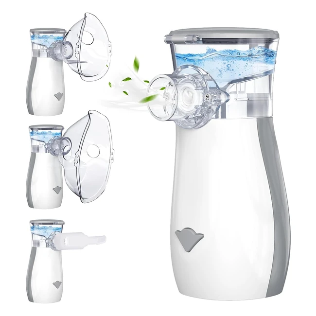 Aerosol Portatile Silenzioso AU YAT - Ricaricabile USB - 2 Maschere - 2 Modalità - Viaggi e Uso Domestico