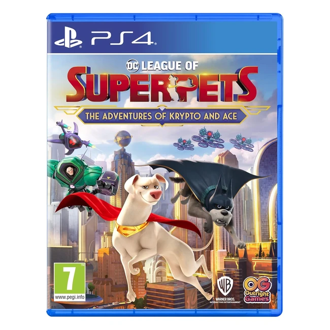 DC League of Superpets Krypto  Ace PS4  Action-Adventure Game