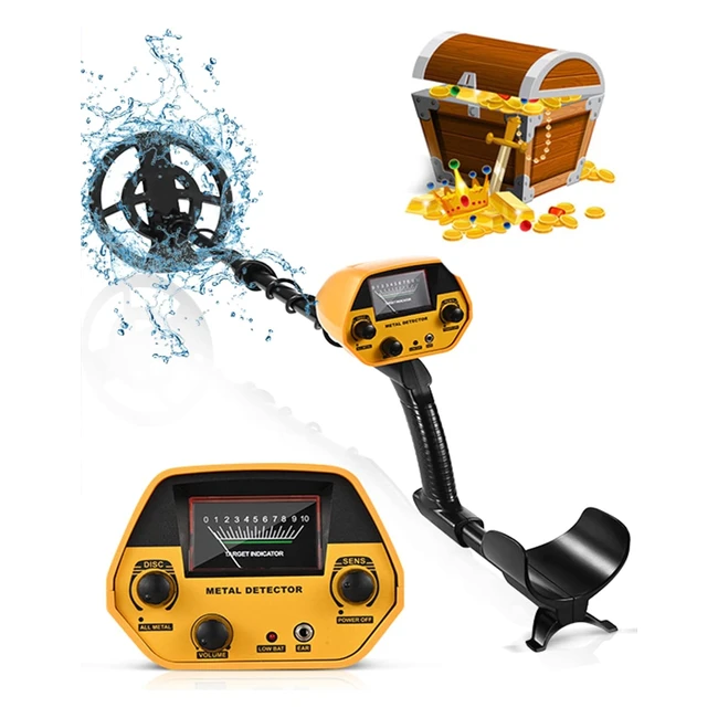 Détecteurs de métaux haute précision réglables 78-108cm | Bobine de recherche étanche 25cm | Profondeur max 20cm | Enfants et adultes
