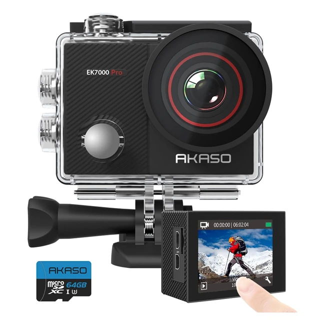 AKASO EK7000 Pro Action Cam 4K30fps 20MP  64GB microSDXC