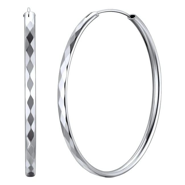 Boucles d'oreilles chicsilver en argent 925, plaqué or 18k, antiallergiques - Diamètre 15.70mm