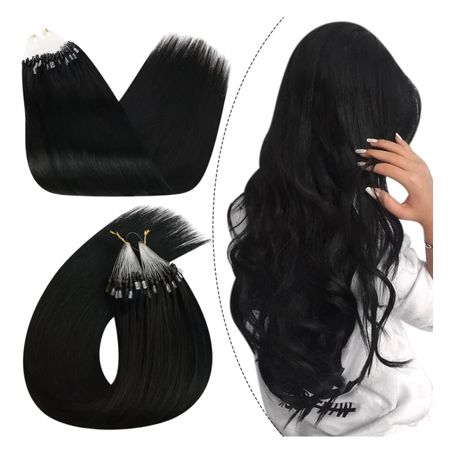 Extensiones Micro Loop 14 Pulgadas - Negro Azabache - Ugeat
