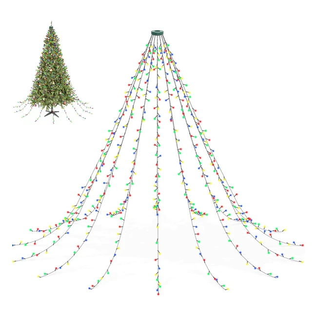 ¡Luces de hadas 480LED 16x3m! Función de memoria y temporización. ¡Ilumina tu árbol de Navidad!