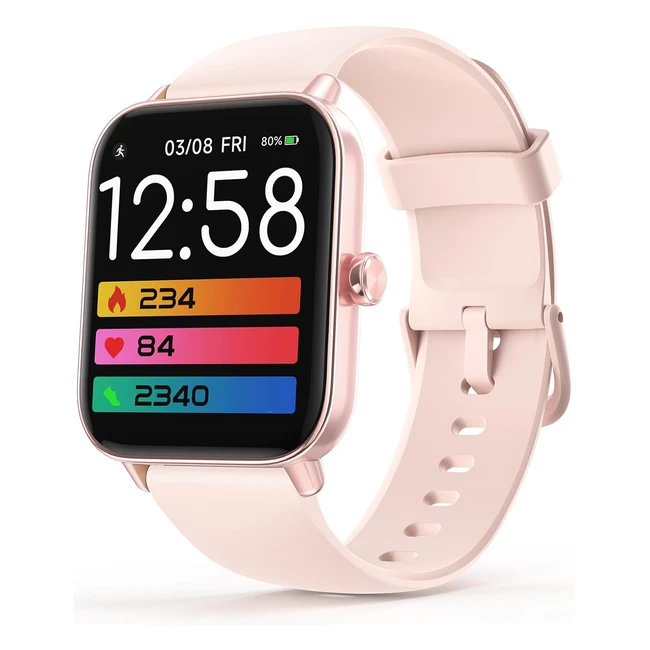 AMZHero Fitness Watch with Alexa 247 Heart Rate Blood Oxygen IP68 Waterproof