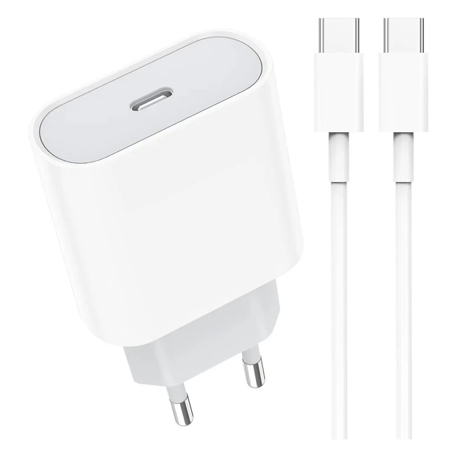 Chargeur rapide USB-C 30W pour iPhone 15 Pro Max et iPad Pro 12.9 pouces