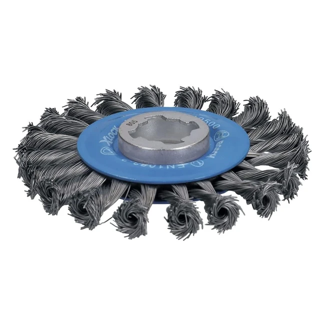Spazzola a Disco Intrecciato Bosch Professional XLock 115mm - Pulizia Aggressiva Metallo