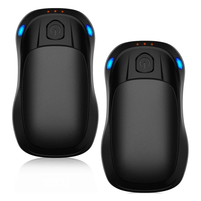Chauffe-main rechargeable lot de 2 - Chaufferette main réutilisable avec 20 heures de chauffage - USB chauffemain électrique