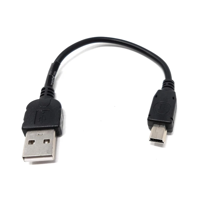 Cavo USB a Mini USB 10cm - Trasferimento Rapido Dati e Carica