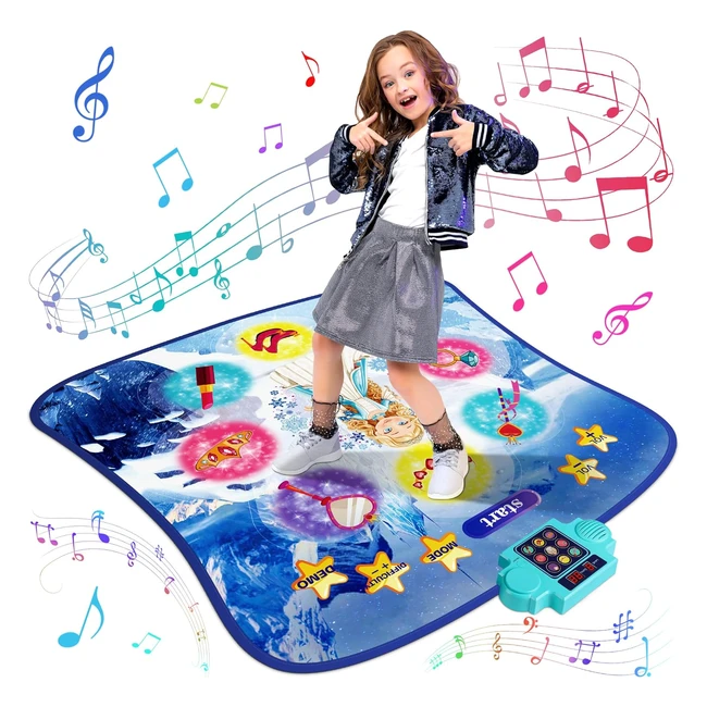 Renfox Tapis de Danse pour Enfants - 9 Modles de Lumire LED - Cadeau de No